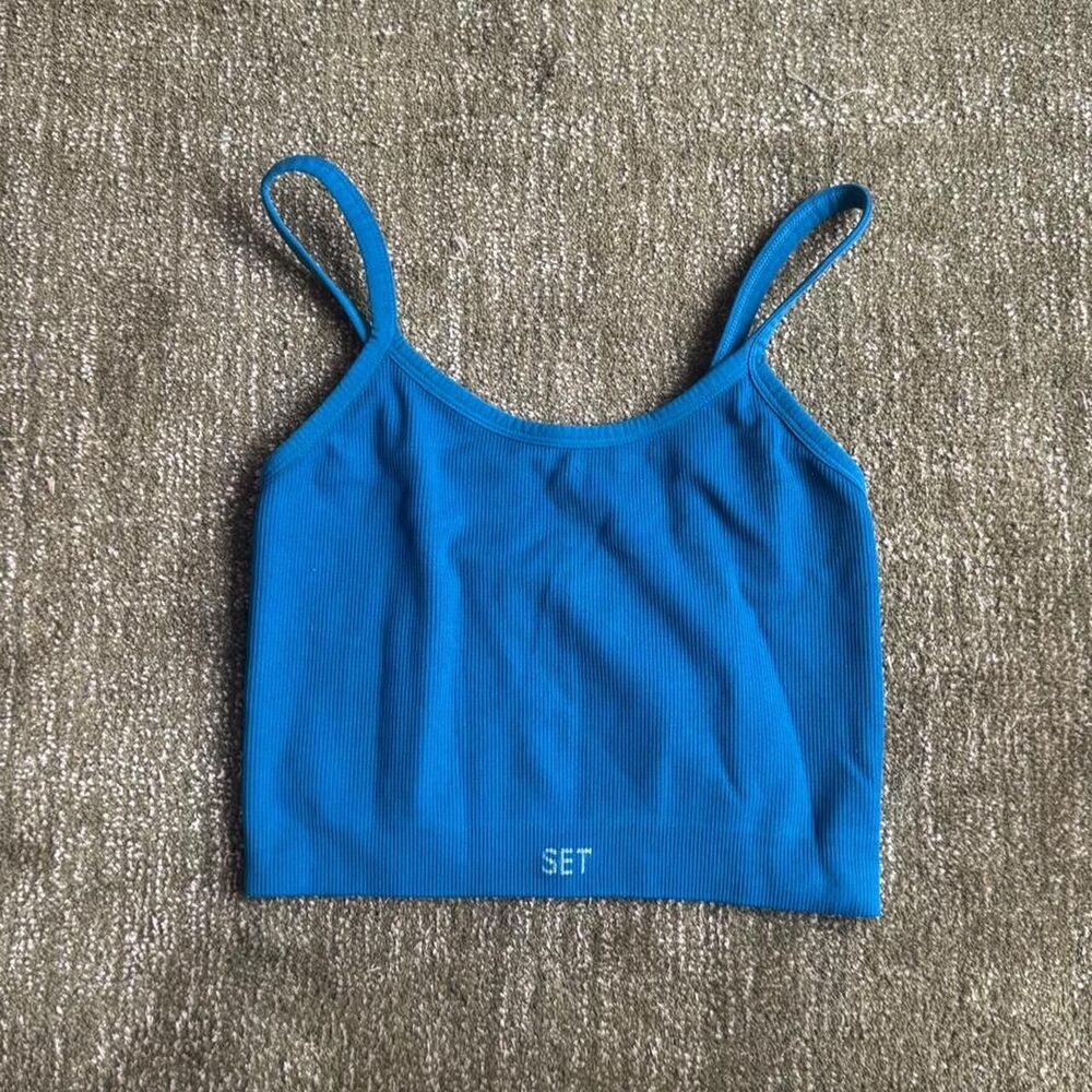 Set-active Women's Blue Crop-top